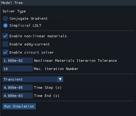 IM Solver properties